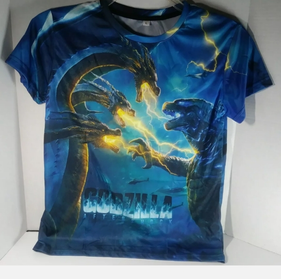 Cosplay Boy's Sz L 3D Graphic Multicolored Short Sleeve Mesh T-Shirt - Picture 2 of 7